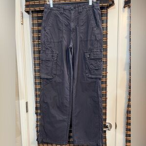 American Eagle Black Baggy Cargo Pants Sz 10